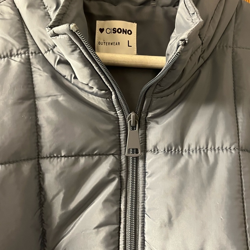 Steel Blue Lightweight Puffer Jacket - Picture 2 of 5